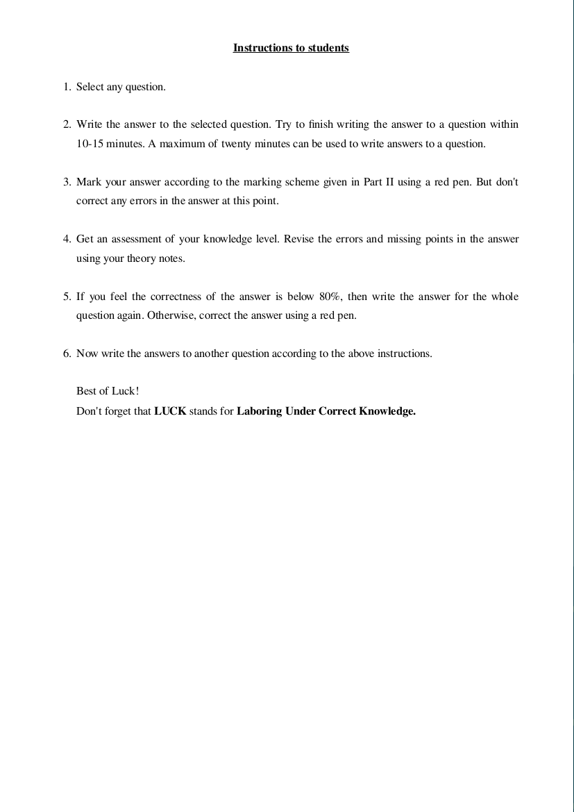 Organic Chemistry Workbook – Structured Essay Questions with Model Answers