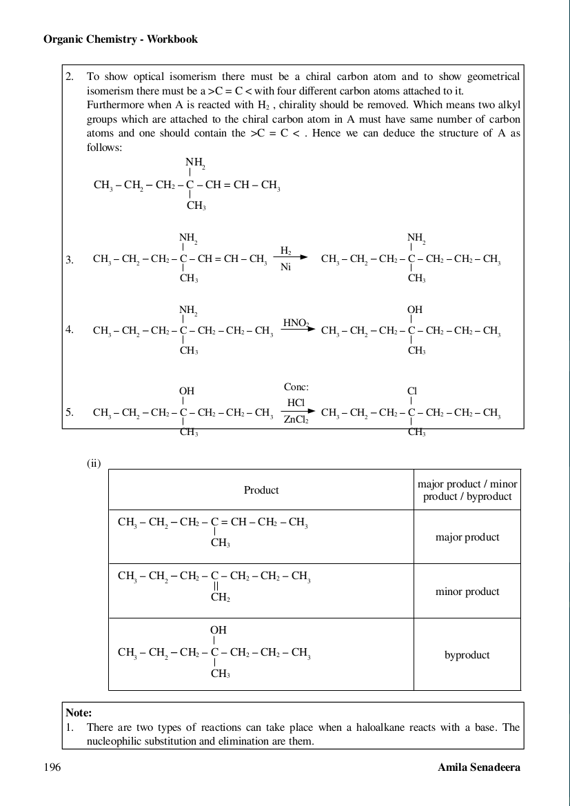 Organic Chemistry Workbook – Structured Essay Questions with Model Answers