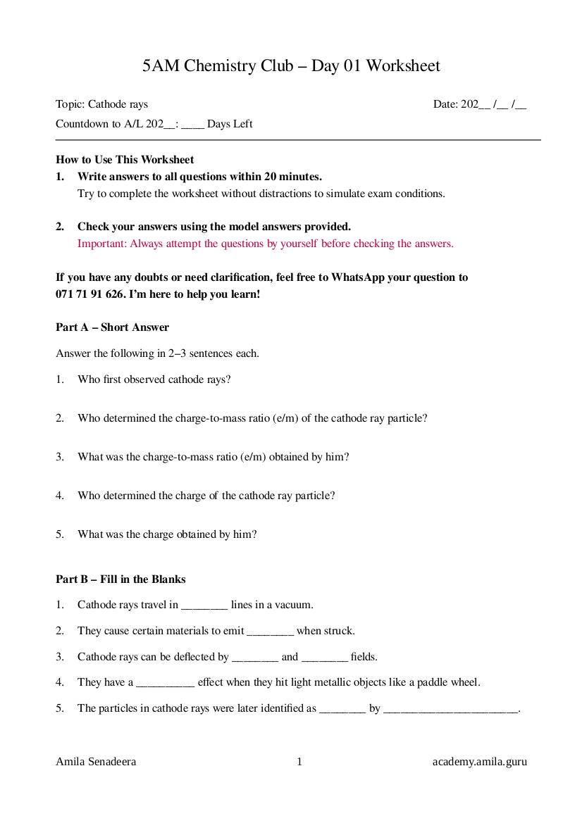 5AM Chemistry Club: Volume 01 – Grade 12 First Term